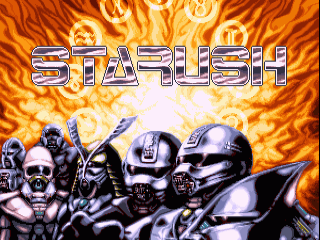 Starush title screen for Amiga